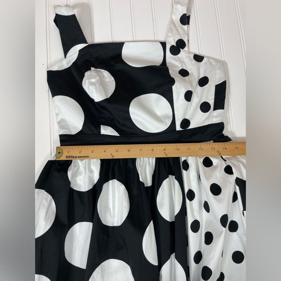 DISNEY PARK THE DRESS SHOP BLACK & WHITE POLKA DOT MINNIE MOUSE DRESS NEW WDW - Picture 6 of 15